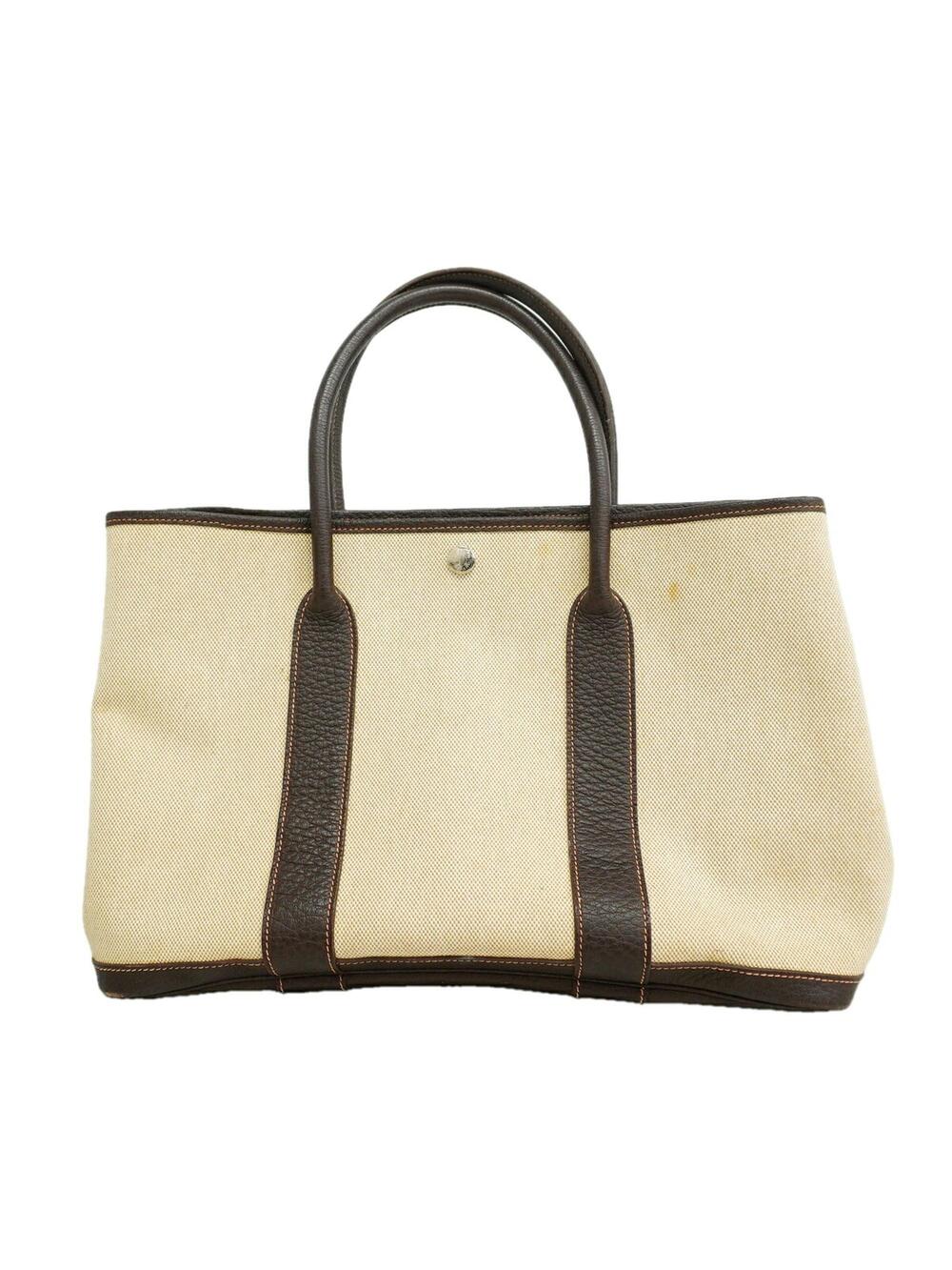 Hermes Garden Party Tote Toile And #356988H16B